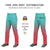 Custom Bright Green Light Red Gradient Fit Stretch Practice Loose-fit Baseball Pants