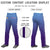 Custom Light Blue Purple Gradient Fit Stretch Practice Loose-fit Baseball Pants