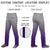 Custom Gray Purple Gradient Fit Stretch Practice Loose-fit Baseball Pants