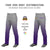 Custom Gray Purple Gradient Fit Stretch Practice Loose-fit Baseball Pants