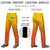 Custom Gold01 Orange Gradient Fit Stretch Practice Loose-fit Baseball Pants