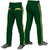 Custom Green Gold01 White-Gold01 Classic Fit Stretch Practice Loose-fit Baseball Pants