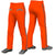 Custom Orange Navy White-Navy Classic Fit Stretch Practice Loose-fit Baseball Pants