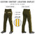 Custom Olive Gold01 White-Gold01 Classic Fit Stretch Practice Loose-fit Baseball Pants