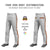 Custom Gray Orange Black-Orange Classic Fit Stretch Practice Loose-fit Baseball Pants