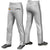 Custom Gray Black White-Black Classic Fit Stretch Practice Loose-fit Baseball Pants