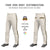 Custom Khaki Black Old Gold-Black Classic Fit Stretch Practice Loose-fit Baseball Pants