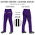 Custom Purple Black White-Black Classic Fit Stretch Practice Loose-fit Baseball Pants