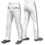 Custom White Royal Blue White-Royal Blue Classic Fit Stretch Practice Loose-fit Baseball Pants