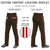 Custom Brown Red White-Red Classic Fit Stretch Practice Loose-fit Baseball Pants