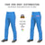 Custom Powder Blue Pink-WhiteClassic Fit Stretch Practice Loose-fit Baseball Pants