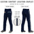 Custom Navy White Navy-White Classic Fit Stretch Practice Loose-fit Baseball Pants