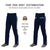 Custom Navy White Navy-White Classic Fit Stretch Practice Loose-fit Baseball Pants