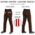 Custom Brown Red White-Red Classic Fit Stretch Practice Loose-fit Baseball Pants