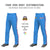 Custom Powder Blue Red White-Red Classic Fit Stretch Practice Loose-fit Baseball Pants