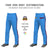 Custom Powder Blue Red Navy-Red Classic Fit Stretch Practice Loose-fit Baseball Pants