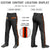 Custom Black Orange Black-Orange Classic Fit Stretch Practice Loose-fit Baseball Pants