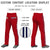 Custom Red Navy White-Navy Classic Fit Stretch Practice Loose-fit Baseball Pants