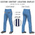 Custom Light Blue Navy White-Navy Classic Fit Stretch Practice Loose-fit Baseball Pants