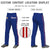 Custom Royal Blue Red White-Red Classic Fit Stretch Practice Loose-fit Baseball Pants