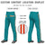 Custom Aqua Orange White-Orange Classic Fit Stretch Practice Loose-fit Baseball Pants