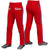 Custom Red Royal Blue White-Royal Blue Classic Fit Stretch Practice Loose-fit Baseball Pants