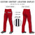 Custom Red Navy White-Navy Classic Fit Stretch Practice Loose-fit Baseball Pants