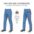 Custom Light Blue Red Navy-Red Classic Fit Stretch Practice Loose-fit Baseball Pants