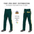 Custom Midnight Green Gold01 White-Gold01 Classic Fit Stretch Practice Loose-fit Baseball Pants