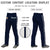 Custom Navy White Navy-White Classic Fit Stretch Practice Loose-fit Baseball Pants