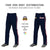 Custom Navy Red White-Red Classic Fit Stretch Practice Loose-fit Baseball Pants