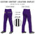 Custom Purple Black White-Black Classic Fit Stretch Practice Loose-fit Baseball Pants