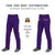 Custom Purple Black White-Black Classic Fit Stretch Practice Loose-fit Baseball Pants