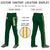 Custom Green Gold01 White-Gold01 Classic Fit Stretch Practice Loose-fit Baseball Pants