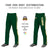 Custom Green Gold01 White-Gold01 Classic Fit Stretch Practice Loose-fit Baseball Pants