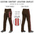 Custom Brown Red White-Red Classic Fit Stretch Practice Loose-fit Baseball Pants