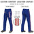 Custom Royal Blue Red White-Red Classic Fit Stretch Practice Loose-fit Baseball Pants