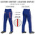 Custom Royal Blue White Red-White Classic Fit Stretch Practice Loose-fit Baseball Pants