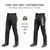 Custom Black White Gray-White Classic Fit Stretch Practice Loose-fit Baseball Pants