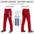 Custom Red Royal Blue White-Royal Blue Classic Fit Stretch Practice Loose-fit Baseball Pants