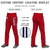 Custom Red Navy White-Navy Classic Fit Stretch Practice Loose-fit Baseball Pants