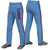 Custom Light Blue Red Navy-Red Classic Fit Stretch Practice Loose-fit Baseball Pants