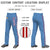 Custom Light Blue Red White-Red Classic Fit Stretch Practice Loose-fit Baseball Pants