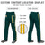 Custom Midnight Green Gold01 White-Gold01 Classic Fit Stretch Practice Loose-fit Baseball Pants