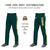 Custom Midnight Green Gold01 White-Gold01 Classic Fit Stretch Practice Loose-fit Baseball Pants