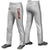 Custom Gray Navy White-Navy Classic Fit Stretch Practice Loose-fit Baseball Pants