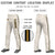 Custom Khaki Black Old Gold-Black Classic Fit Stretch Practice Loose-fit Baseball Pants