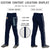 Custom Navy White Navy-White Classic Fit Stretch Practice Loose-fit Baseball Pants