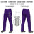 Custom Purple Black White-Black Classic Fit Stretch Practice Loose-fit Baseball Pants