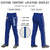 Custom Royal Blue White Royal Blue-White Classic Fit Stretch Practice Loose-fit Baseball Pants